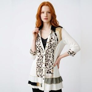 Joseph Ribkoff button Top/tunic  size 6